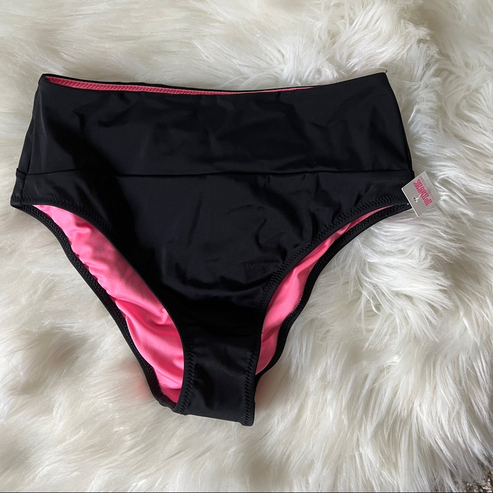 Victoria’s Secret: Pink • high waisted bathing suit bottom size small